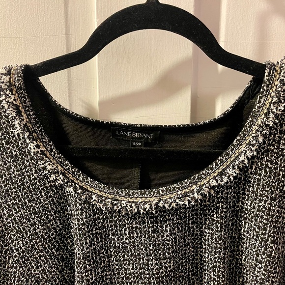 Old Money-Inspired, Black & White Tweed Dress, Size 18/20 - Picture 2 of 2